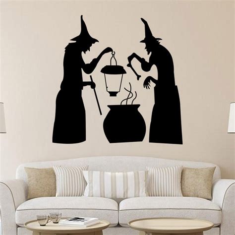 Witch window wall decal